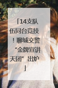 14支队伍同台竞技！聊城交警“金牌宣讲天团”出炉